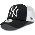 schwarze-clean-a-frame-trucker-cap-der-new-york-yankees-mlb-von-new-era