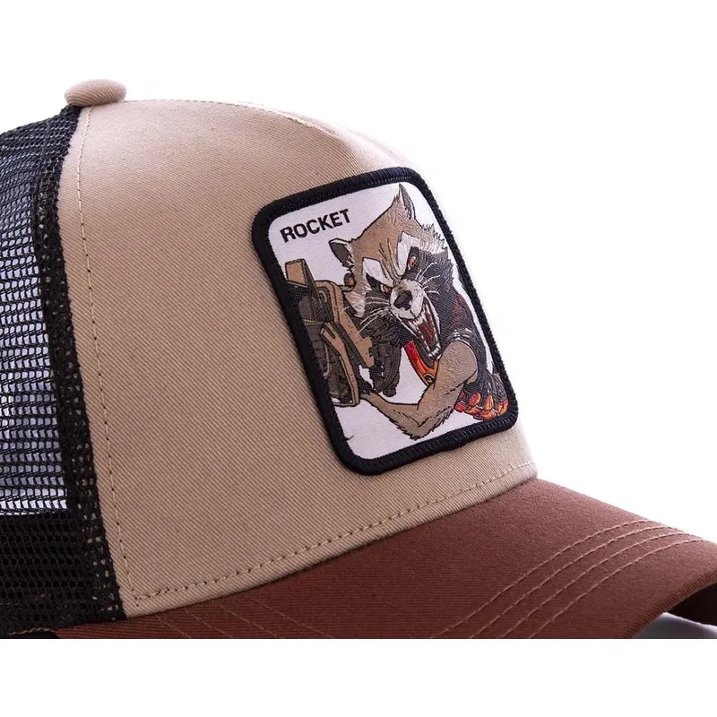 cepur-izliekta-truckeris-bruns-snapback-roc1-rocket-raccoon-marvel-comics-no-capslab