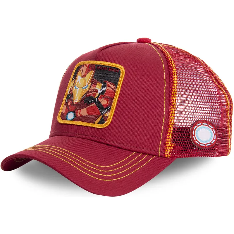 cepur-izliekta-truckeris-sarkans-snapback-iro1-iron-man-marvel-comics-no-capslab