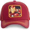 cepur-izliekta-truckeris-sarkans-snapback-iro1-iron-man-marvel-comics-no-capslab