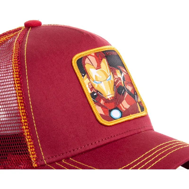 cepur-izliekta-truckeris-sarkans-snapback-iro1-iron-man-marvel-comics-no-capslab