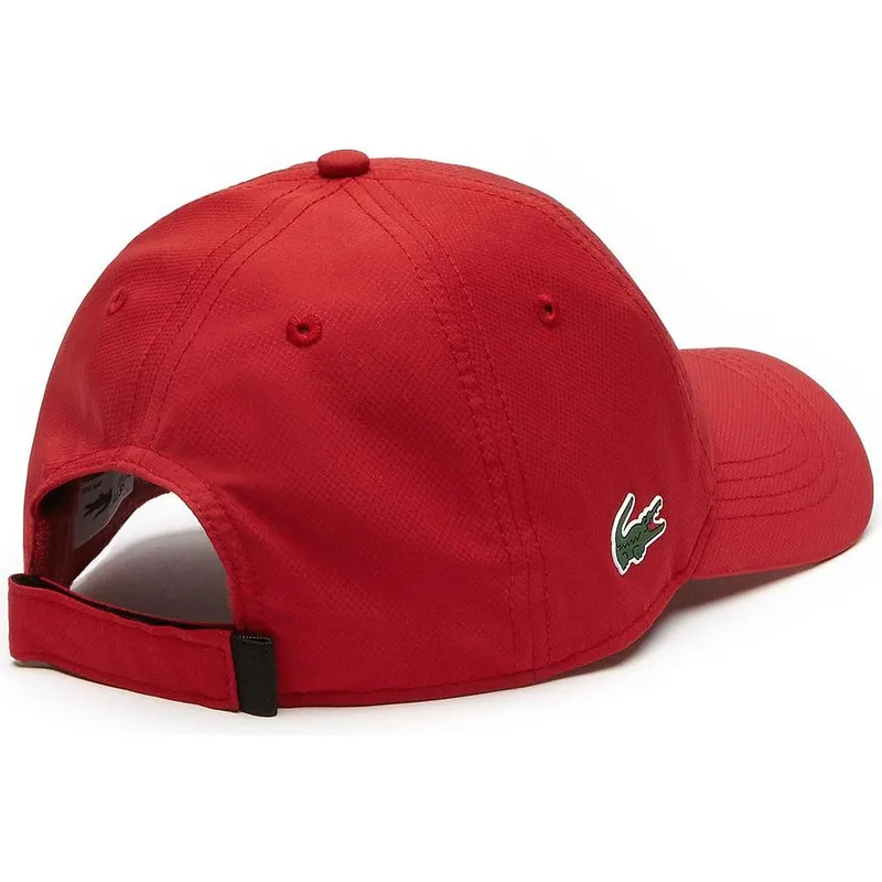 cepur-izliekta-sarkans-regulejams-basic-dry-fit-no-lacoste