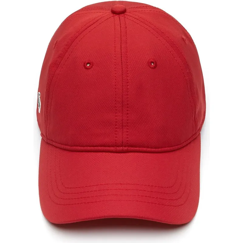cepur-izliekta-sarkans-regulejams-basic-dry-fit-no-lacoste