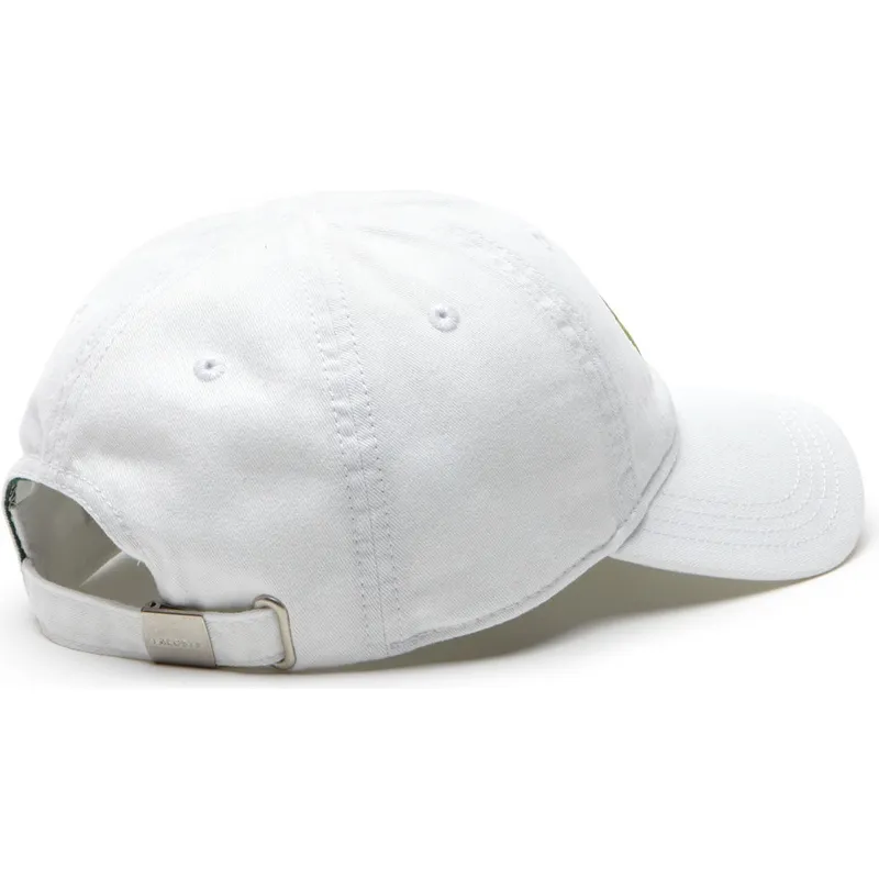 cepur-izliekta-balts-regulejams-big-croc-gabardine-no-lacoste