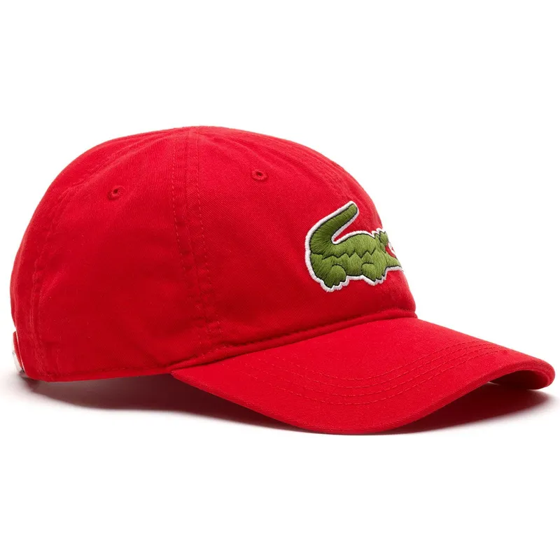 cepur-izliekta-sarkans-regulejams-big-croc-gabardine-no-lacoste