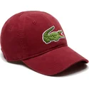 verstellbare-bordeauxrote-kappe-mit-gebogenem-schirm-big-croc-gabardine-von-lacoste