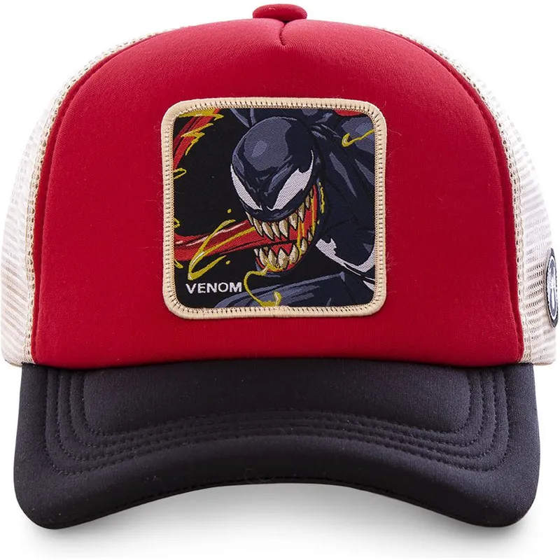 cepur-izliekta-truckeris-sarkans-snapback-ven4m-venom-marvel-comics-no-capslab cepur-izliekta-truckeris-sarkans-snapback-ven4m-venom-marvel-comics-no-capslab