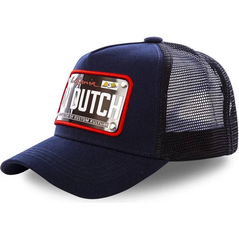 cepur-izliekta-truckeris-tumsi-zils-regulejams-placa-california-cal2-no-von-dutch