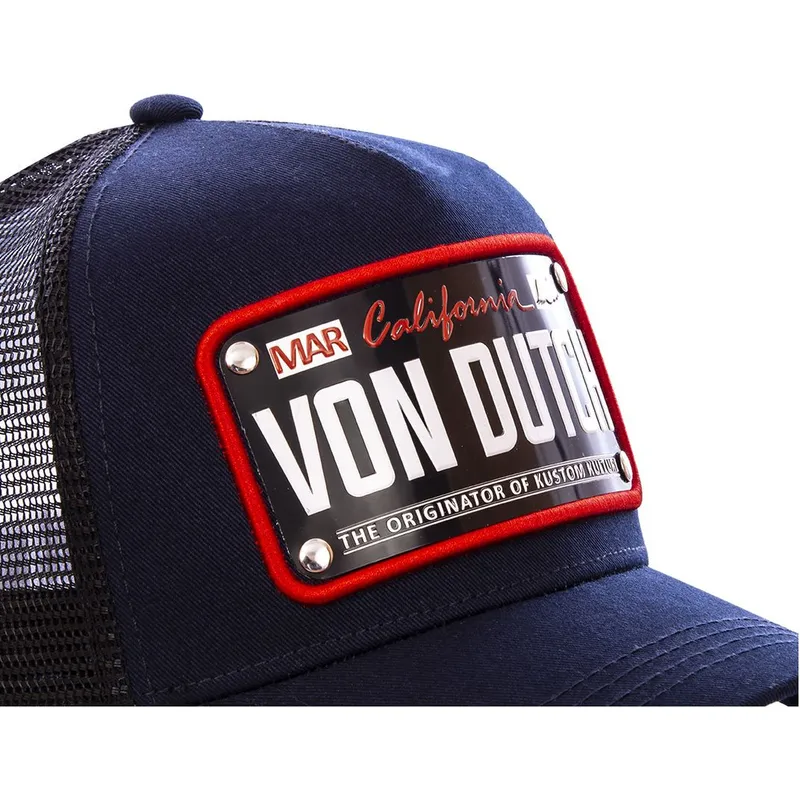 cepur-izliekta-truckeris-tumsi-zils-regulejams-placa-california-cal2-no-von-dutch