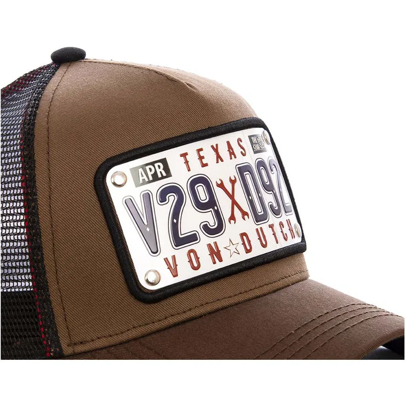 cepur-izliekta-truckeris-bruns-regulejams-placa-texas-tex1-no-von-dutch cepur-izliekta-truckeris-bruns-regulejams-placa-texas-tex1-no-von-dutch