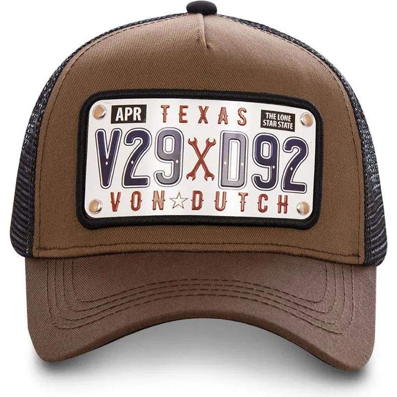 cepur-izliekta-truckeris-bruns-regulejams-placa-texas-tex1-no-von-dutch cepur-izliekta-truckeris-bruns-regulejams-placa-texas-tex1-no-von-dutch