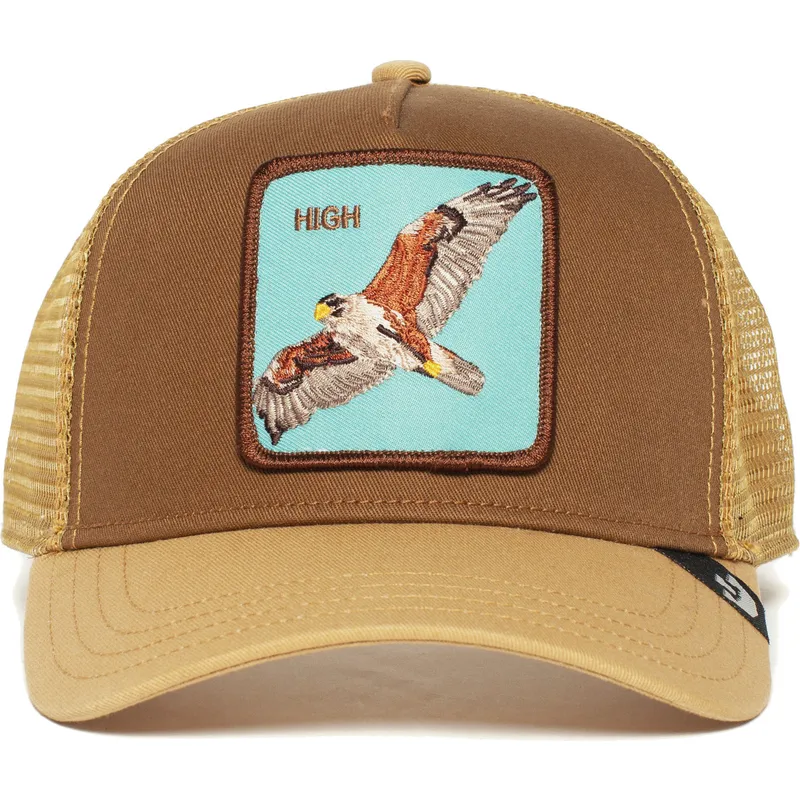 cepur-izliekta-truckeris-bruns-snapback-high-the-farm-no-goorin-bros