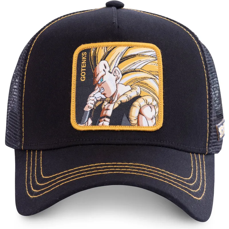 cepur-izliekta-truckeris-melns-snapback-super-saiyan-3-got3-gotenks-dragon-ball-no-capslab