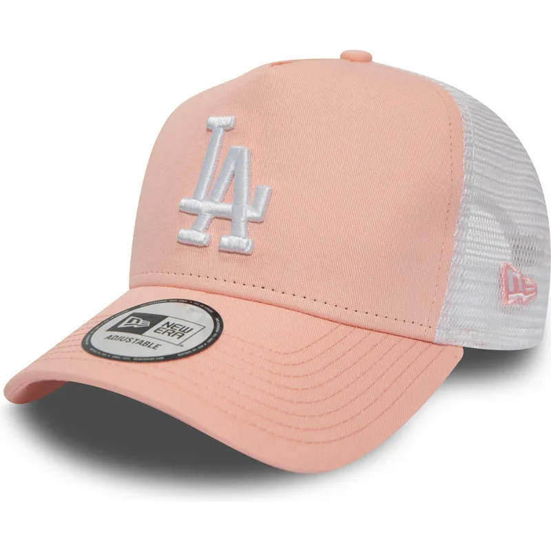 cepur-izliekta-truckeris-roza-snapback-league-essential-a-frame-no-los-angeles-dodgers-mlb-no-new-era