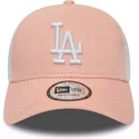 cepur-izliekta-truckeris-roza-snapback-league-essential-a-frame-no-los-angeles-dodgers-mlb-no-new-era