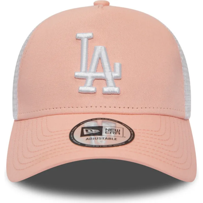 cepur-izliekta-truckeris-roza-snapback-league-essential-a-frame-no-los-angeles-dodgers-mlb-no-new-era