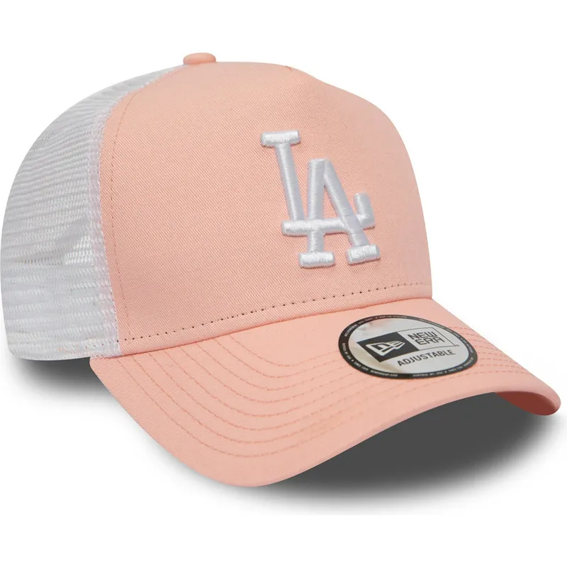 cepur-izliekta-truckeris-roza-snapback-league-essential-a-frame-no-los-angeles-dodgers-mlb-no-new-era