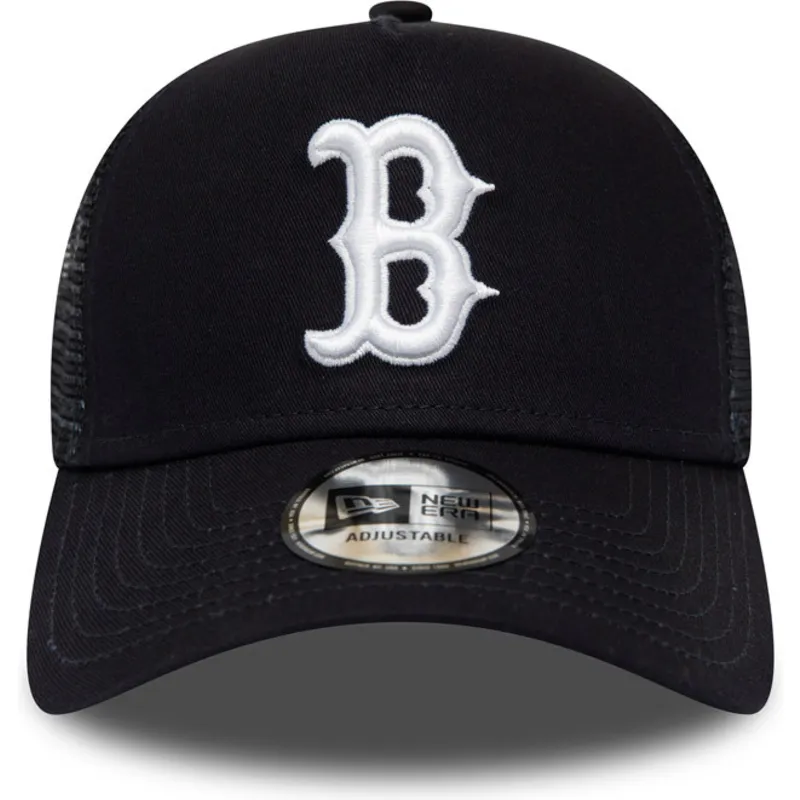 cepur-izliekta-truckeris-tumsi-zils-snapback-league-essential-a-frame-no-boston-red-sox-mlb-no-new-era