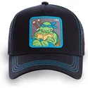 cepur-izliekta-truckeris-melns-snapback-leo-leonardo-teenage-mutant-ninja-turtles-no-capslab