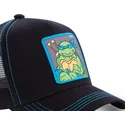 cepur-izliekta-truckeris-melns-snapback-leo-leonardo-teenage-mutant-ninja-turtles-no-capslab