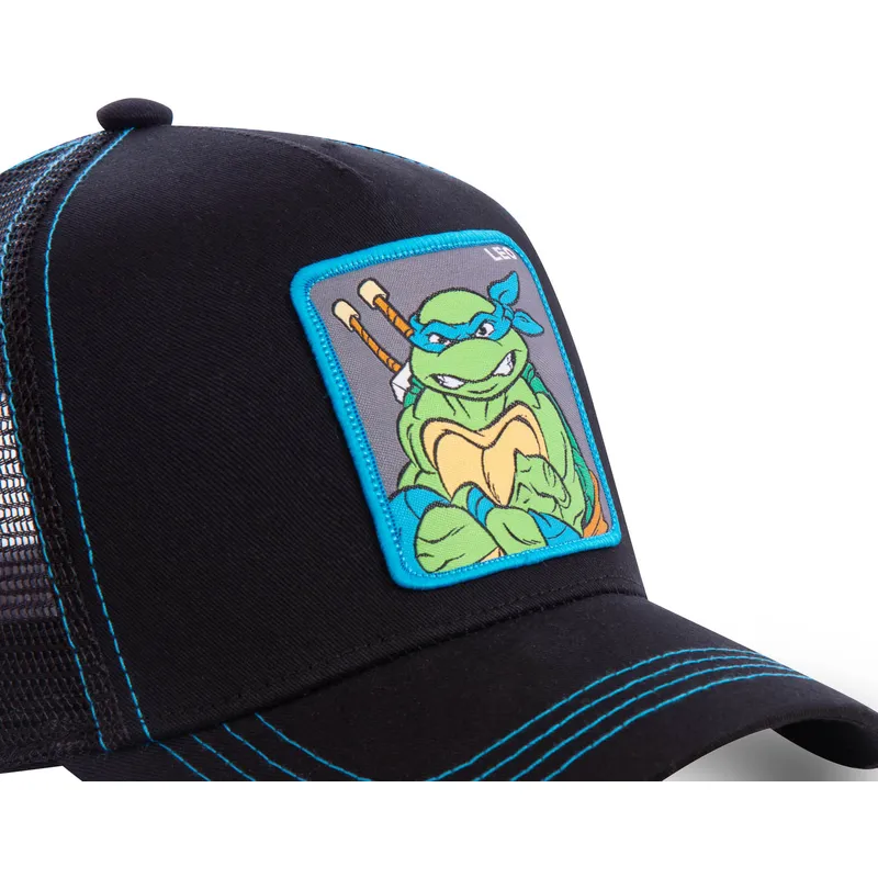 cepur-izliekta-truckeris-melns-snapback-leo-leonardo-teenage-mutant-ninja-turtles-no-capslab