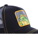 cepur-izliekta-truckeris-melns-snapback-mik-mikelandzelo-teenage-mutant-ninja-turtles-no-capslab