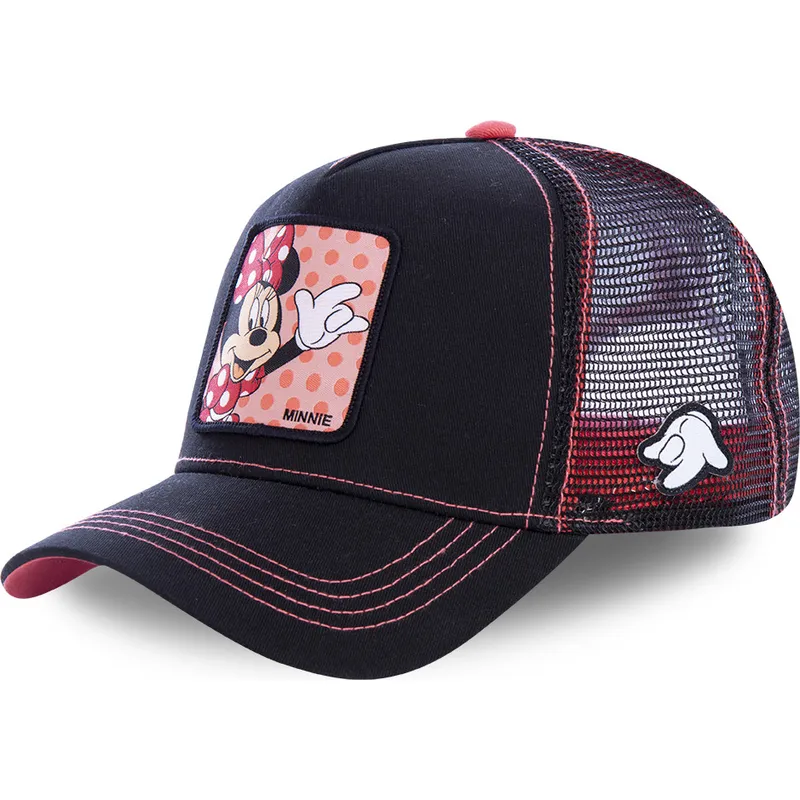cepur-izliekta-truckeris-melns-snapback-min2-minnija-pele-disney-no-capslab