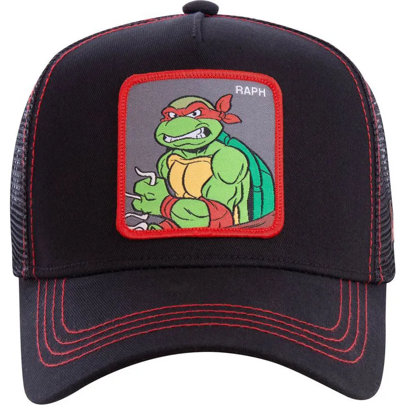 cepur-izliekta-truckeris-melns-snapback-rap-rafaels-teenage-mutant-ninja-turtles-no-capslab