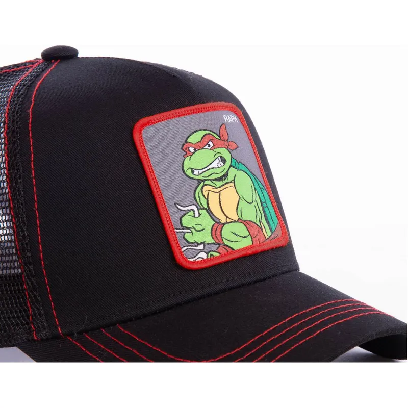 cepur-izliekta-truckeris-melns-snapback-rap-rafaels-teenage-mutant-ninja-turtles-no-capslab