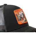 cepur-izliekta-truckeris-melns-snapback-roc4-rocket-raccoon-marvel-comics-no-capslab