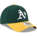 grune-und-gelbe-verstellbare-curved-cap-9forty-the-league-von-oakland-athletics-mlb-von-new-era