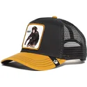 casquette-trucker-noire-et-jaune-singe-banana-shake-goorin-bros