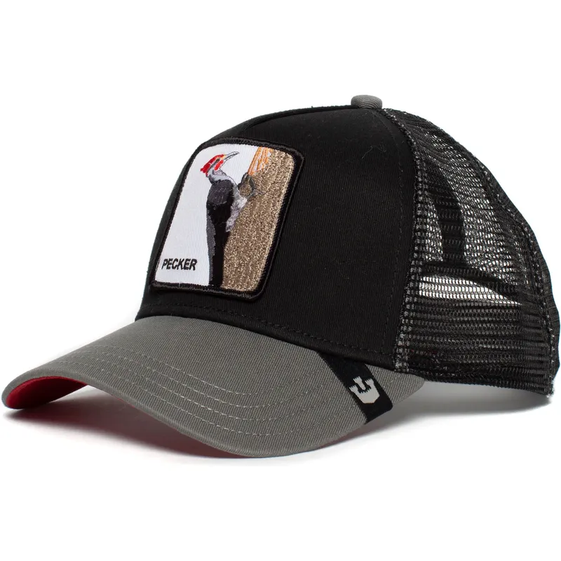 cepur-izliekta-truckeris-melns-snapback-woody-wood-the-farm-no-goorin-bros