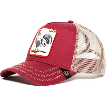 cepur-izliekta-truckeris-sarkans-snapback-rooster-the-farm-no-goorin-bros