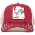 cepur-izliekta-truckeris-sarkans-snapback-rooster-the-farm-no-goorin-bros