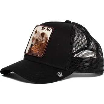 Schwarze Trucker-Kappe Big Bear Bär von Goorin Bros.