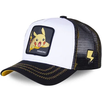 Cepur izliekta šoferis balts snapback Pikachu PIK5 Pokémon Pikachu Pokémon no Capslab