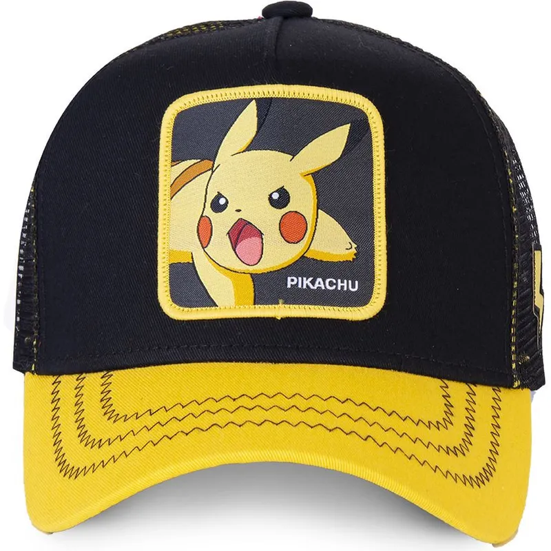 cepur-izliekta-truckeris-melns-snapback-pik6-pikachu-pokemon-no-capslab