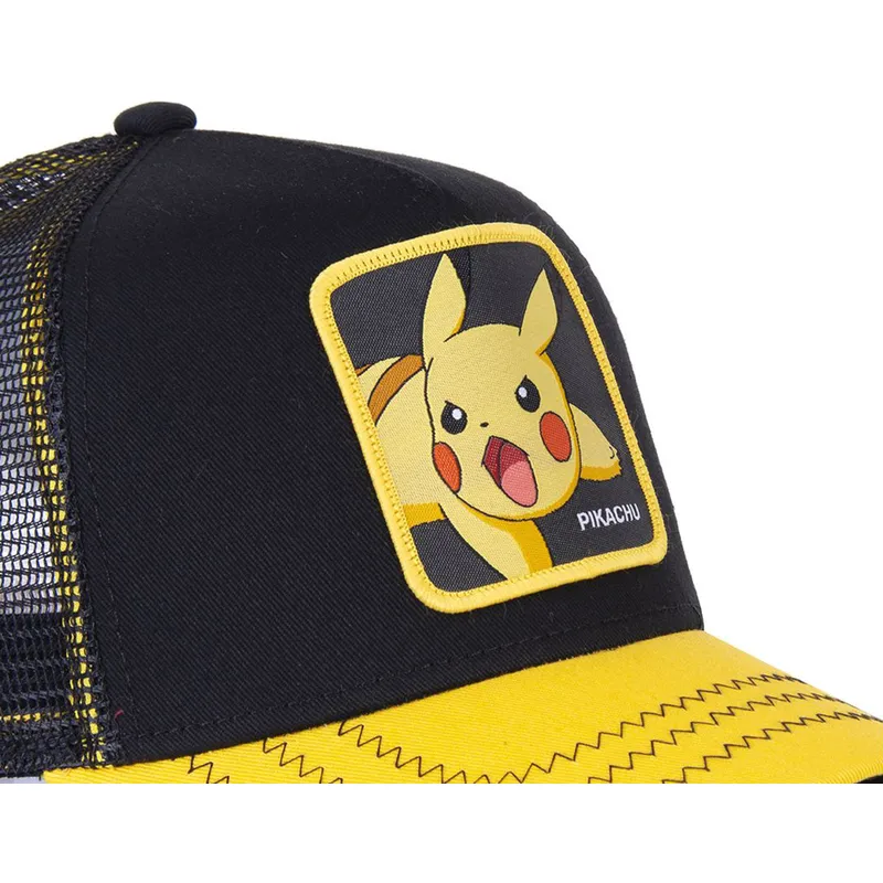 cepur-izliekta-truckeris-melns-snapback-pik6-pikachu-pokemon-no-capslab