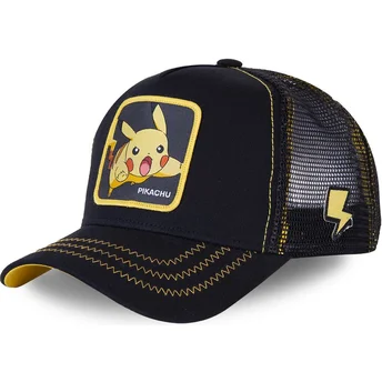 Czarna czapka truckerka Pikachu PIK7 Pokémon od Capslab