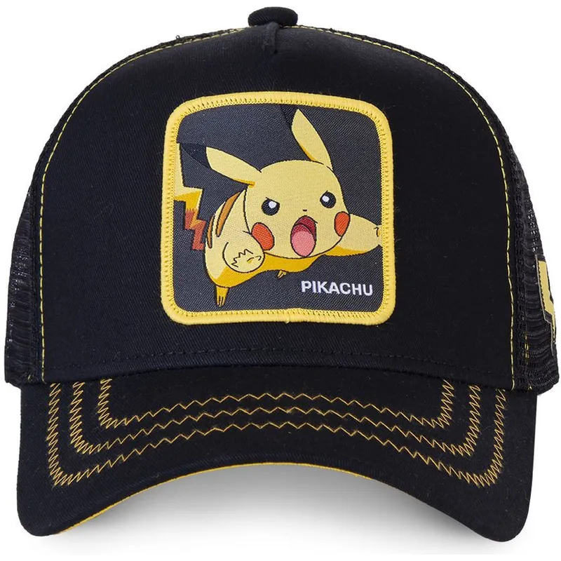 cepur-izliekta-truckeris-melns-snapback-pik7-pikachu-pokemon-no-capslab