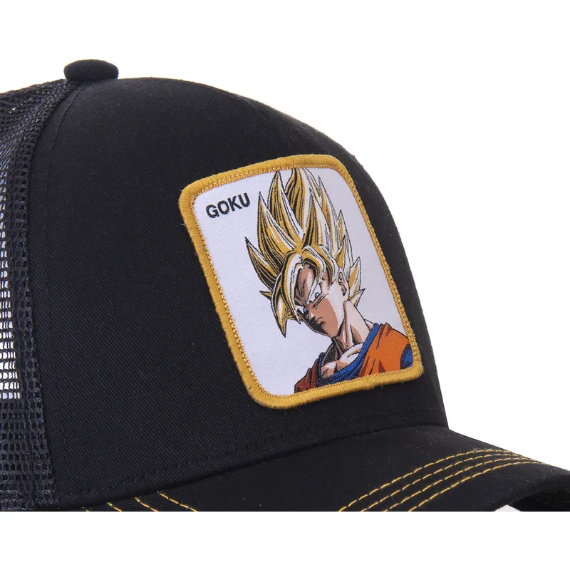 cepur-izliekta-truckeris-melns-snapback-super-saiyan-go4-son-goku-dragon-ball-no-capslab