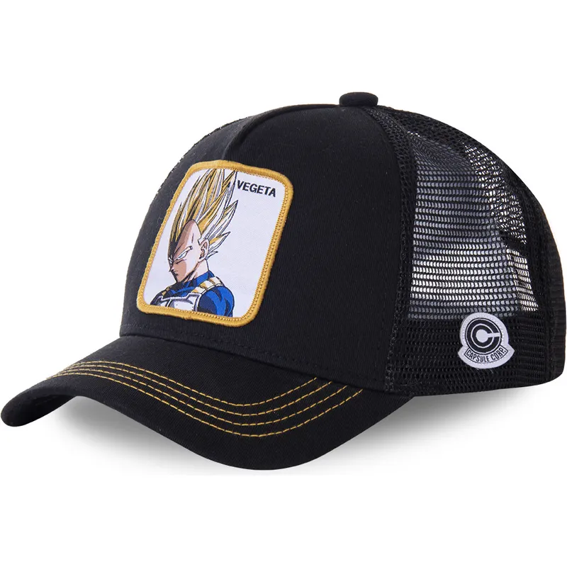 cepur-izliekta-truckeris-melns-snapback-super-saiyan-ve4-vegeta-dragon-ball-no-capslab