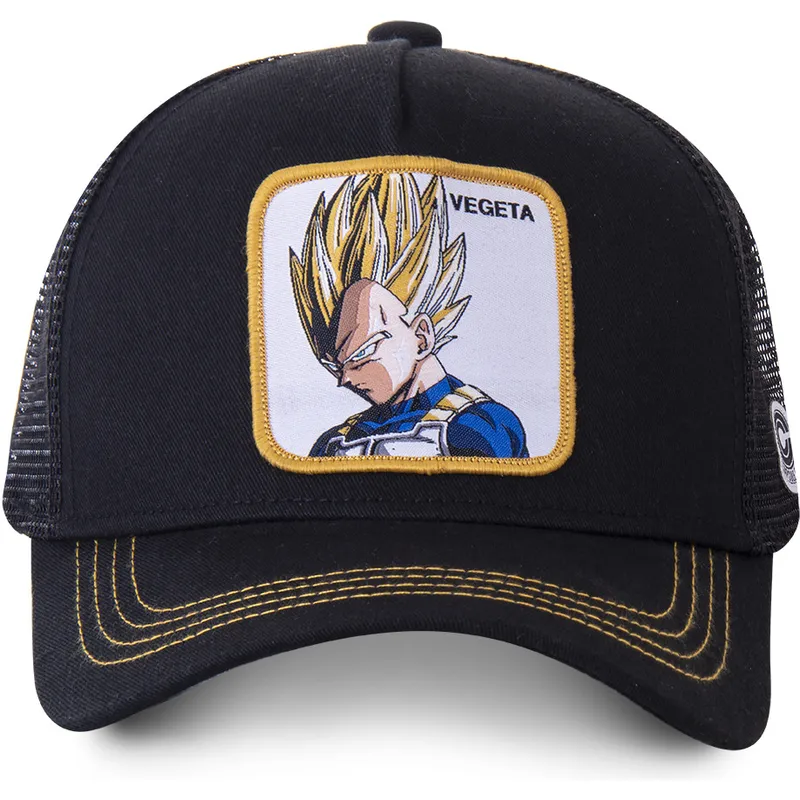 cepur-izliekta-truckeris-melns-snapback-super-saiyan-ve4-vegeta-dragon-ball-no-capslab