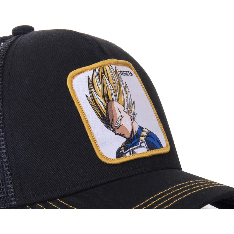 cepur-izliekta-truckeris-melns-snapback-super-saiyan-ve4-vegeta-dragon-ball-no-capslab