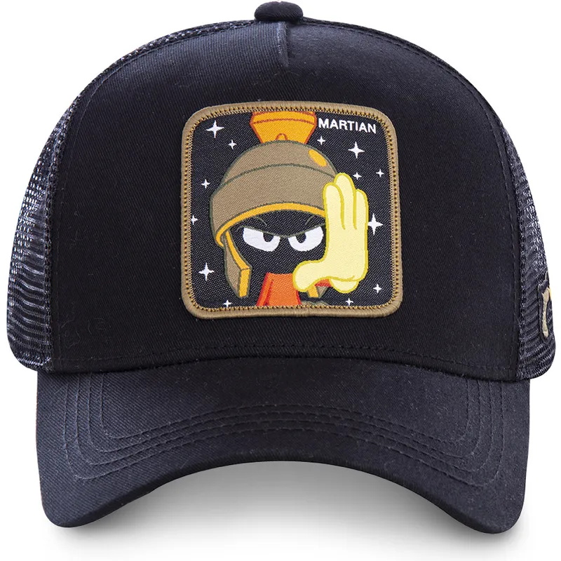cepur-izliekta-truckeris-melns-snapback-mar1-marsietis-marvins-looney-tunes-no-capslab