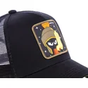 capslab-looney-tunes-marvin-der-marsmensch-schwarze-trucker-kappe-mar1