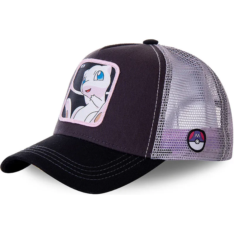 cepur-izliekta-truckeris-melns-snapback-mew3-mew-pokemon-no-capslab