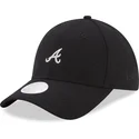 cepur-izliekta-melns-regulejams-9forty-melton-no-atlanta-braves-mlb-no-new-era