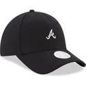 cepur-izliekta-melns-regulejams-9forty-melton-no-atlanta-braves-mlb-no-new-era